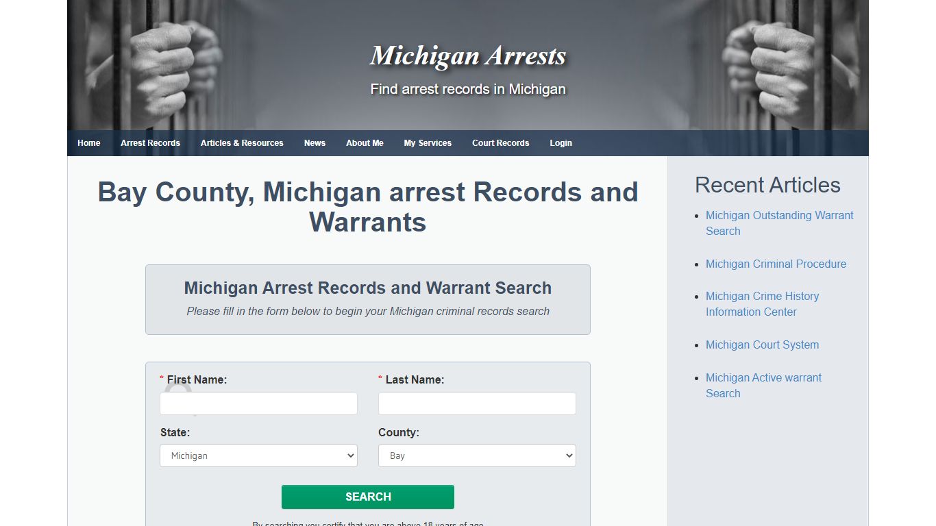 Bay County, Michigan arrest Records and Warrants ...